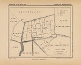 Historische kaart, plattegrond van gemeente Moercapelle in Zuid Holland uit 1867 door Kuyper van Kaartcadeau.com