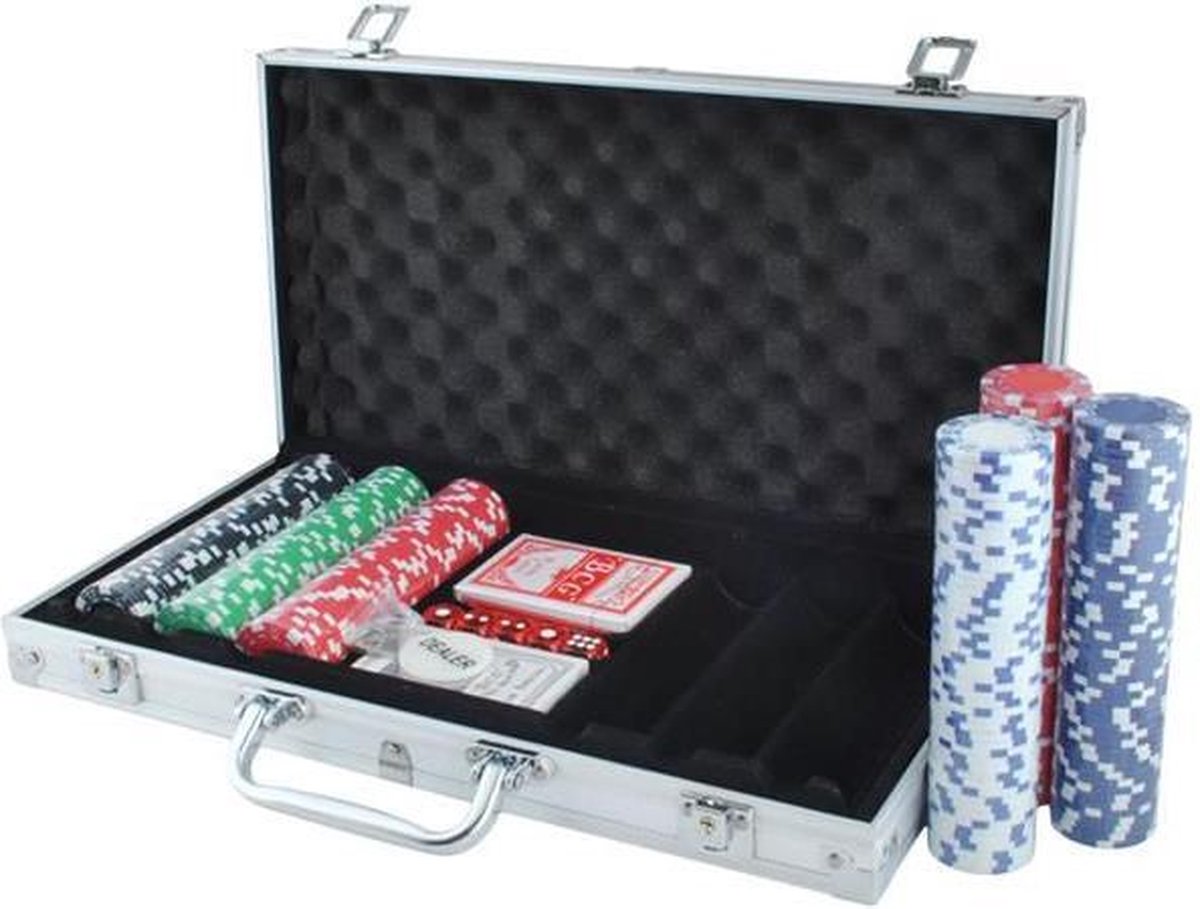 Luxe Pokerset In Aluminium Koffer Texas Hold Em Pro Poker Set Met 300