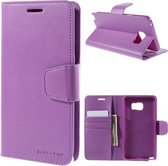 Goospery Sonata Leather case hoesje Samsung Galaxy S6 Edge Plus paars