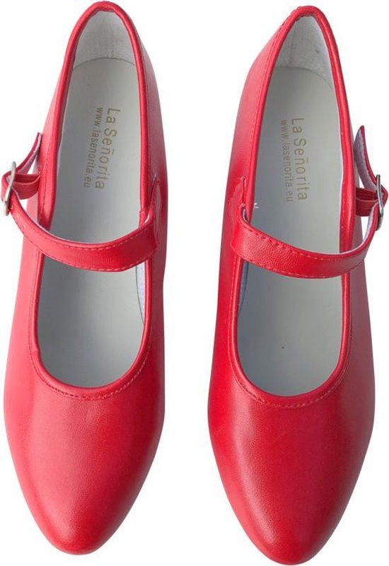 Chaussures de flamenco espagnol rouges - taille 37 (taille intérieure 23,5  cm) | bol.com