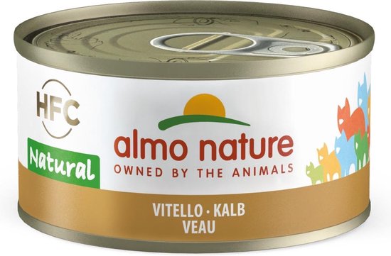Almo Nature Cat Orange Label Bio - Kalf/groente