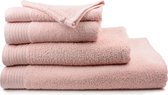 The One Badgoedset 450 gr - 4x 70x140 cm + 4x Washandjes 15x21 cm - Salmon Pink