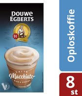 Douwe Egberts Verwenkoffie Latte Macchiato oploskoffie - 8 stuks