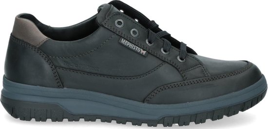 Foto: Mephisto paco grizzly volwassenen heren sneakersvrije tijdsschoenen kleur zwart maat 41