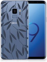 TPU Siliconen Hoesje Samsung Galaxy S9 Leaves Blue