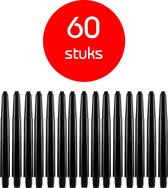 Dragon Darts - darts shafts - 20 sets (60 stuks) - medium - zwart - dart shafts - shafts