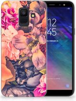 Geschikt voor Samsung Galaxy A6 (2018) TPU Hoesje Design Bosje Bloemen