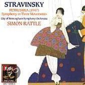 Stravinsky: Petrouchka, Symphony in 3 Movements / Rattle