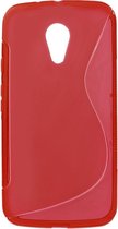 Motorola Moto G2 Hoesje Rood  (rubber)