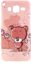 Flowers and Bear Ultra thin TPU case hoesje Samsung Galaxy J5