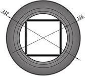 TT Kachelpijp Ø150 rozet 50 mm met veren grijs - grijs - staal - 2mm - Ø150mm
