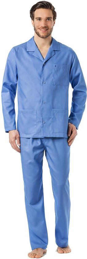 Seidensticker Pyjama Blauw - Maat 50 | bol.com
