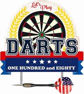 Signs-USA Darts - Retro Wandbord - Metaal