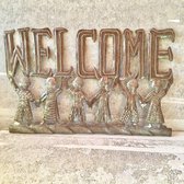 Metalen Wanddecoratie - Welcome