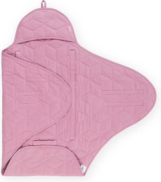Jollen Graphic quilt Wikkeldeken mauve