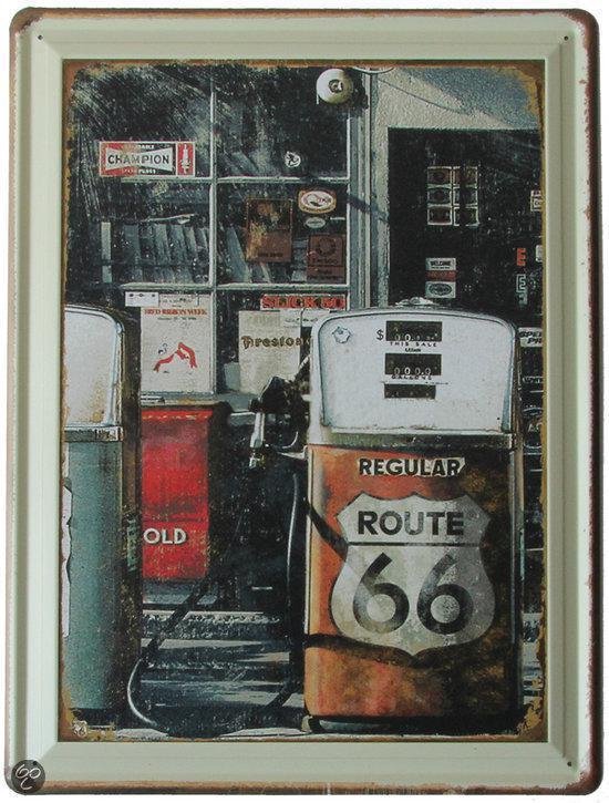 Tableau, toile route 66, style Harley. Très bon état - Décoration