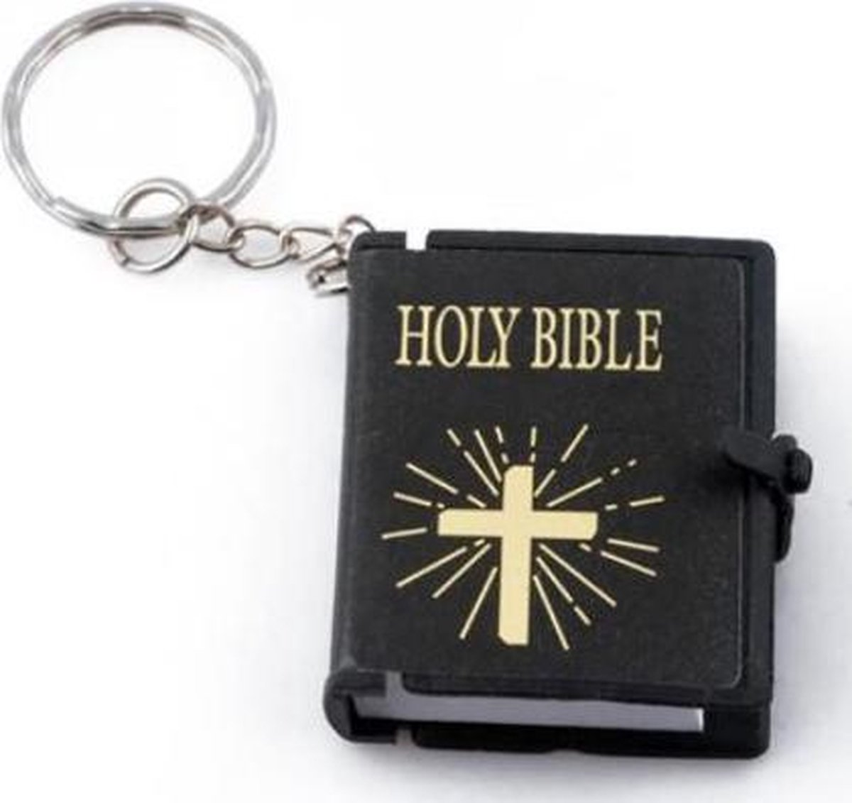 Holy Bible sleutelhanger zwart