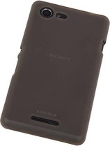 Sony Xperia E3 - TPU Hoesje Transparant Grijs - Back Case Bumper Hoes Cover