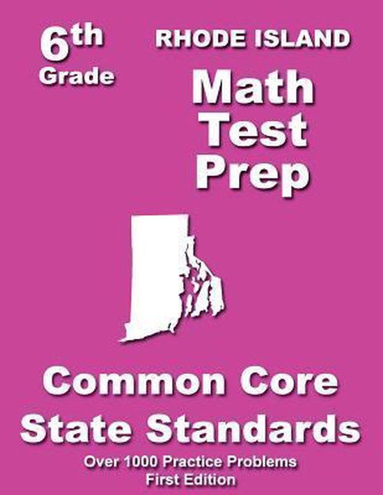 Rhode Island 6th Grade Math Test Prep - cover