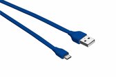 Urban Revolt 20136, 1 m, Micro-USB A, USB A, USB 2.0, Mâle/Mâle, Bleu