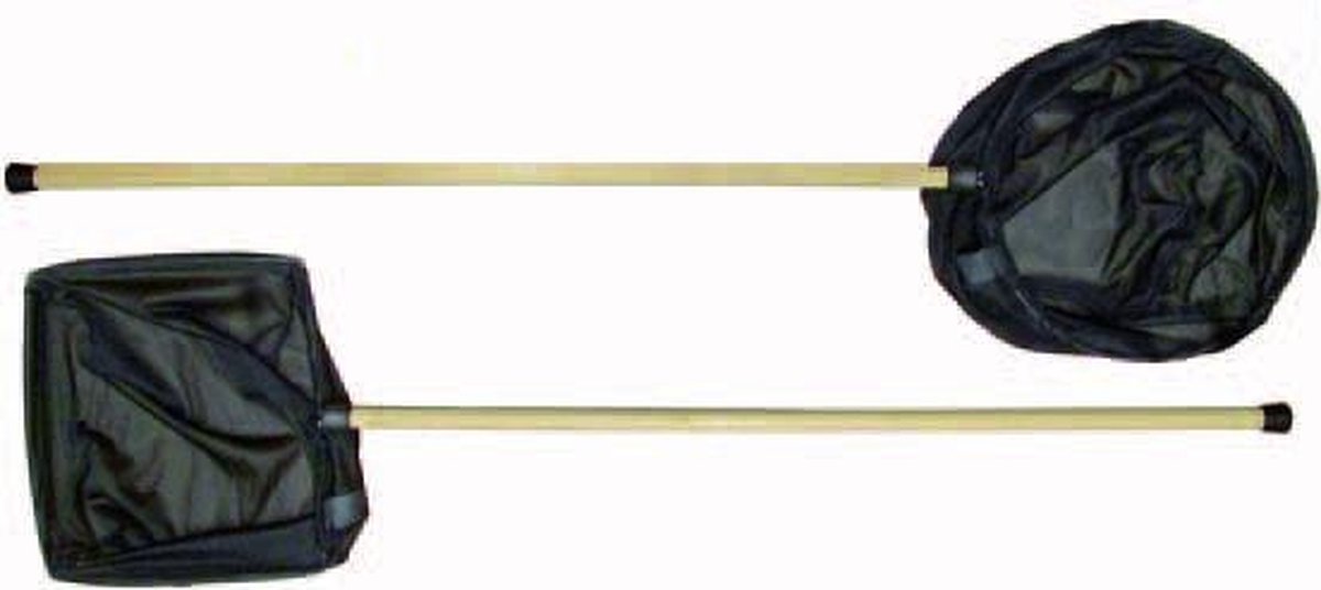 Schepnet 26 x 24cm met houten steel 80cm