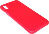 Coque en plastique rouge pour iPhone XS / X