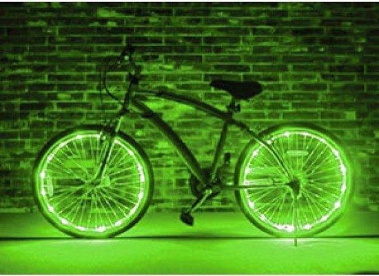 onderwijs zuur Blauwe plek LED fietsverlichting – Spaakverlichting - Groen – Lichtslang - Set van 2  inclusief... | bol.com