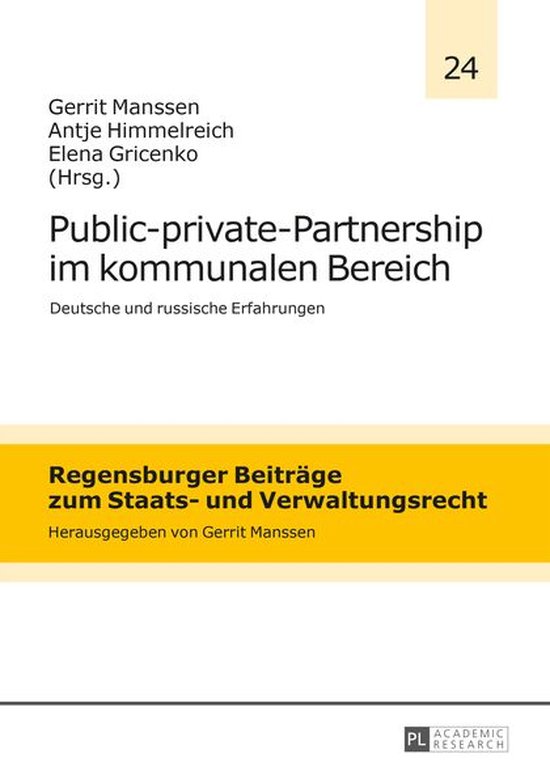 Regensburger Beitraege zum Staats- und Verwaltungsrecht 24 - ... - cover
