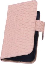 BC Slang Pink Motorola Moto X 2014 Stand Bookcase Cover Hoesje
