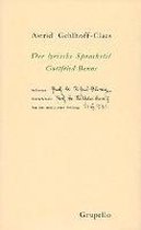 Der lyrische Sprachstil Gottfried Benns