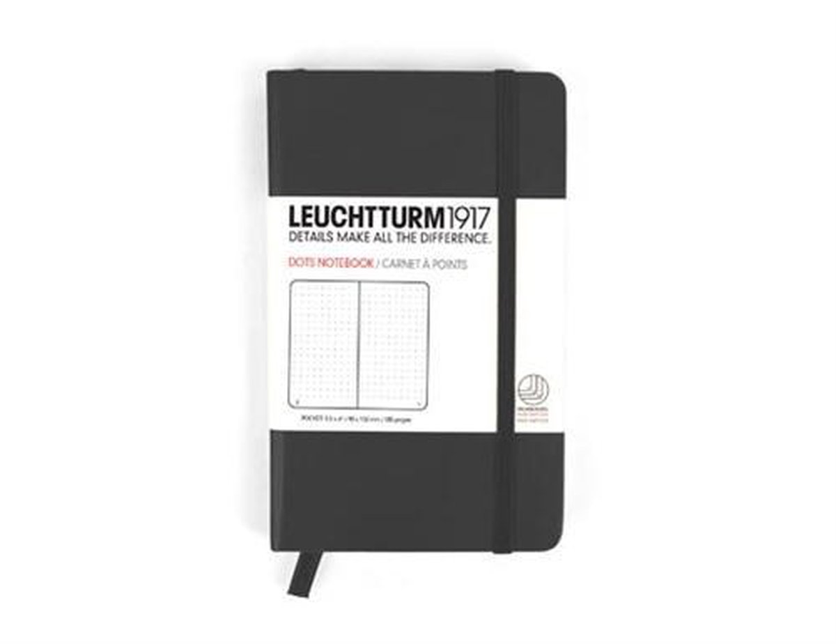 Leuchtturm1917 Notitieboek – Pocket – Puntjes – Zwart