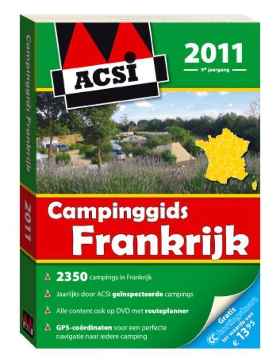 Cover van het boek 'ACSI Campinggids Frankrijk 2011 + dvd'