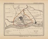 Historische kaart, plattegrond van gemeente Schiedam in Zuid Holland uit 1867 door Kuyper van Kaartcadeau.com
