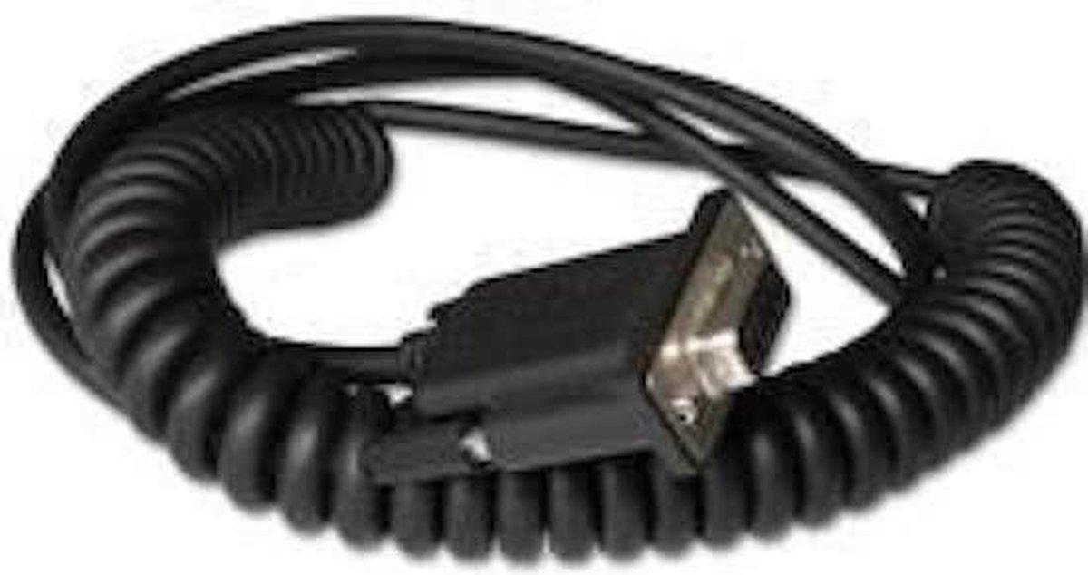 Cable RS232 Coiled 1200 1300 1900 5V 3M Black