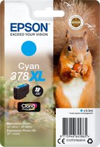 Epson 378XL - 9.3 ml - XL - cyaan - origineel - blisterverpakking met RF / akoestisch alarm - inktcartridge - voor Expression Home XP-8605, XP-8606; Expression Home HD XP-15000; Expression Ph