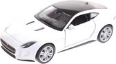 Welly Miniatuur Jaguar F-type Coupe Wit