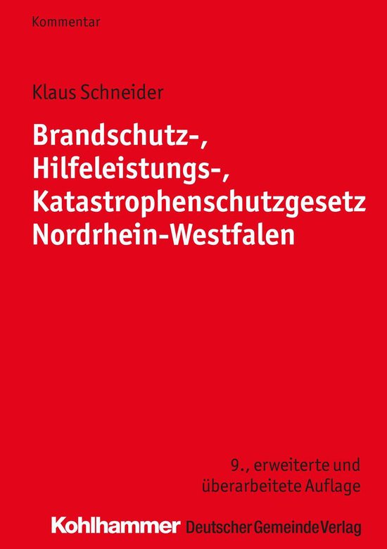 Brandschutz-, Hilfeleistungs-, Katastrophenschutzgesetz Nord ... - cover