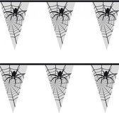 Halloween - Spinnenweb vlaggenlijn / slinger 6 meter - Halloween versiering