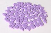 Kunststof mozaiek steentjes 500 gram Violet