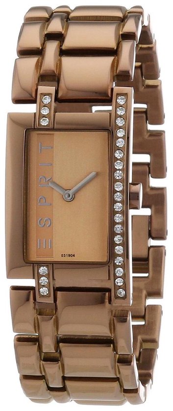 Esprit Esprit Watch Houston Open Link Taupe - Horloge(ES103192004) | bol.com
