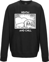 Hentai and Chill | Idle Clothing | Hentai Senpai Anime Manga Japanese Streetwear Unisex Trui Pullover Hoodie