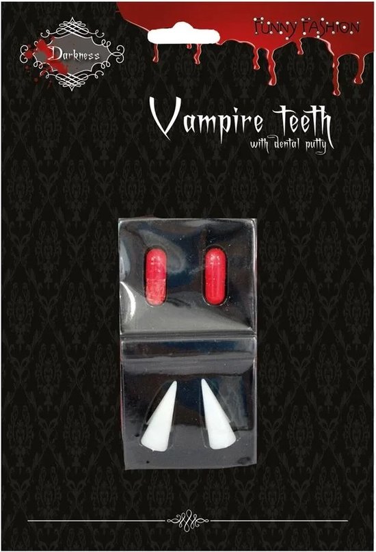 Vampier Kit Vampieren Tanden Nep Tanden Halloween Kunstgebit Set Dracula 9845