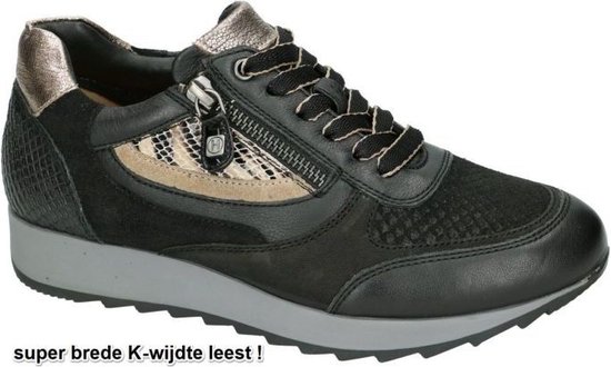 Helioform -Dames - zwart - sneakers - maat 37.5