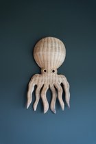 Studio Wildflower Otto the Octopus - Rotan dier octopus voor aan de wand - Kinderkamer decoratie - wanddecoratie