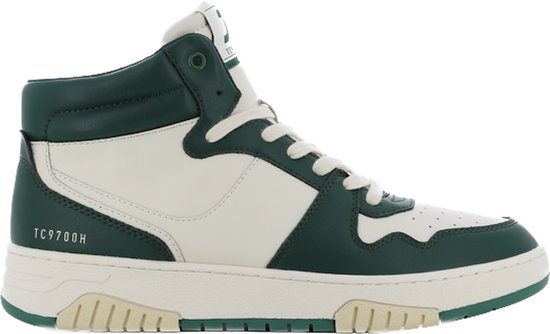 SJ LIFESTYLE Sj Lifestle Heren Sneaker Hoog TC9700 Green/Off White GROEN 43