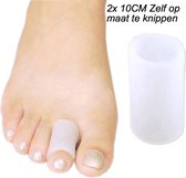 CHPN - Teenspreider - teenspreiders - 2 stuks - Op maat te knippen - Siliconen - Teen Spreider - Pijnlijke tenen - Pijn aan teen - Eelt tenen - Voetgezondheid - Pijnlijke voeten - Tenen uit elkaar - Teenkapje