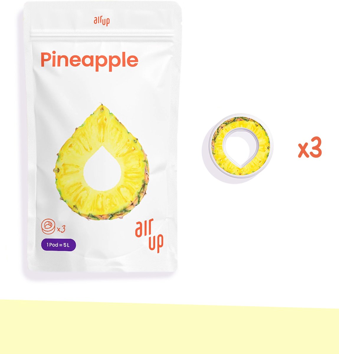 air up 3er Packket Pods - Saveur Orange et Fruit de la passion - Pour  aromatiser Water, 0 sucre, 0 calorie