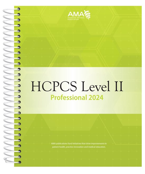 HCPCS 2024 Level II Professional Edition 9781640162945 Boeken bol