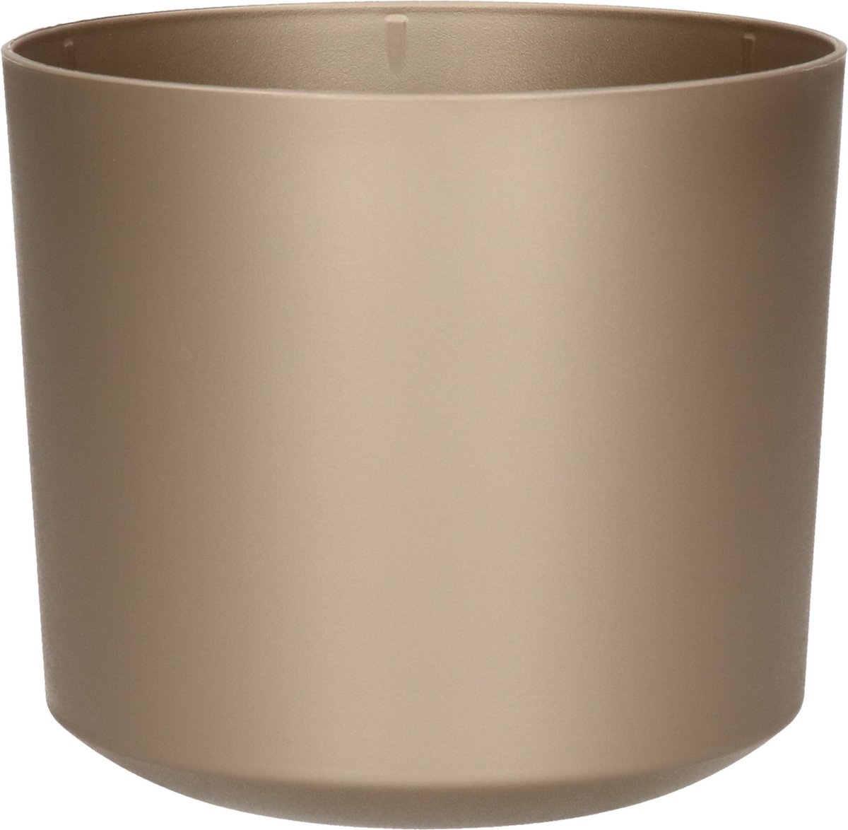 Prosperplast Plantenpot/bloempot Babylon - kunststof - buiten/binnen - titanium grijs - D12 x H12 cm