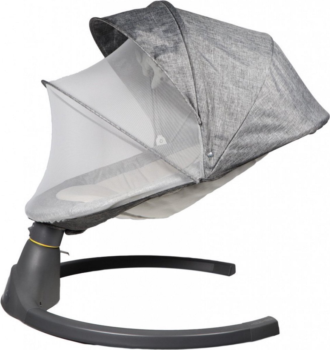 Ding Hugg Swing Babyschommel - Grijs - Draaibare babyswing - Met Muziek en Bluetooth — afbeelding 9